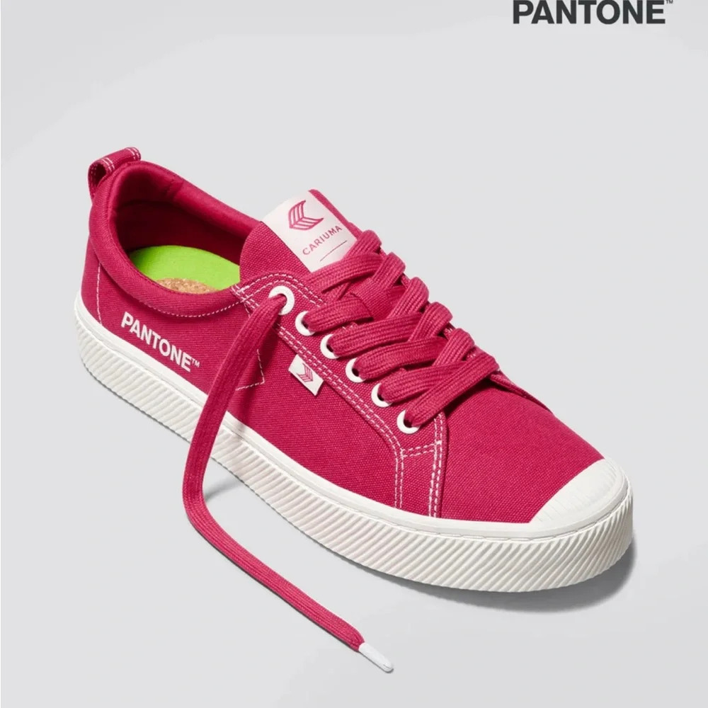 Cariuma OCA Low Pantone Magenta Canvas Sneakers Sz 7.5